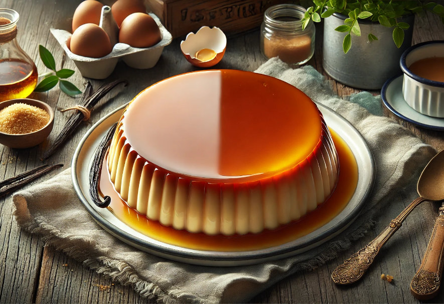 Recette du Flan Corse à la farine de châtaigne